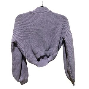 Nasty Gal | Lilac Purple Cropped Sweater, Size S